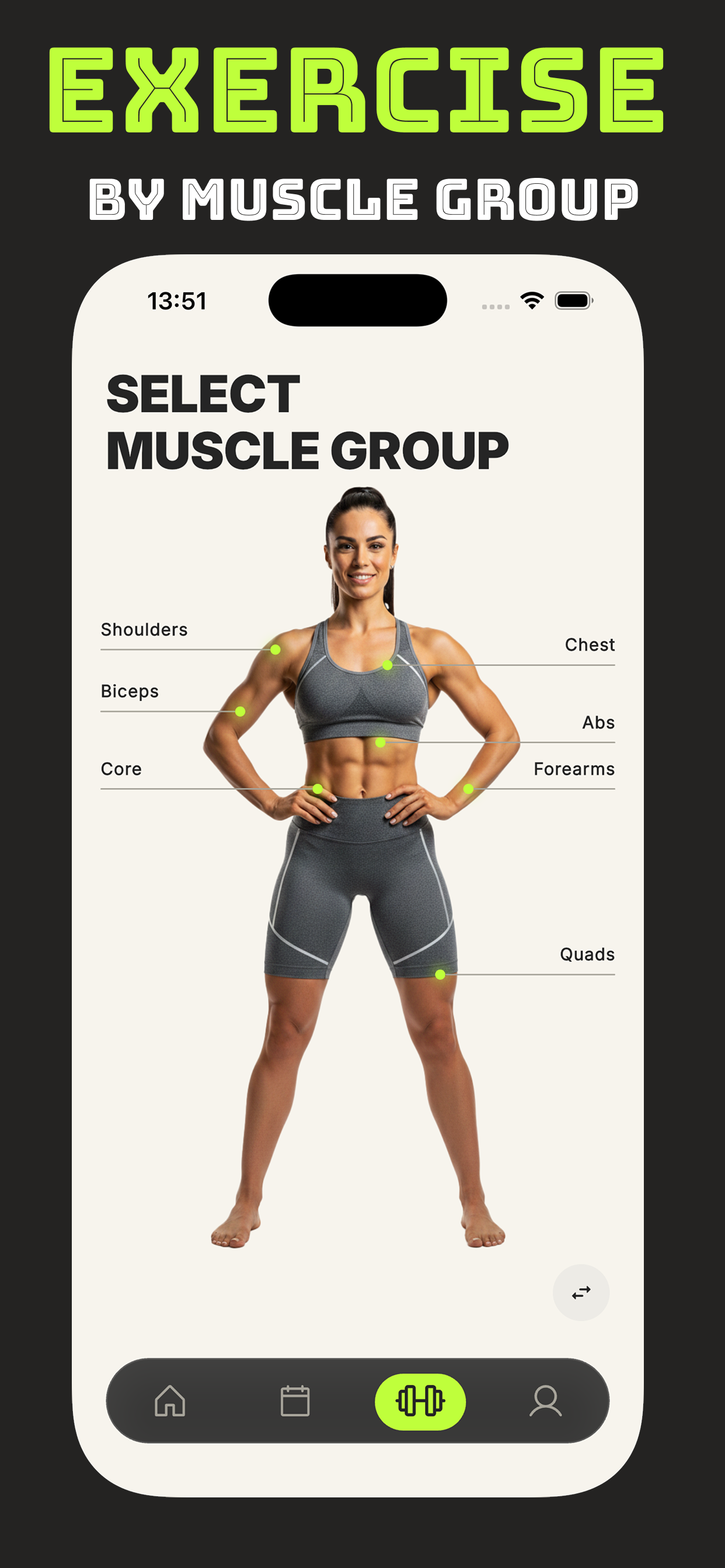 Browse exercises by muscle group
