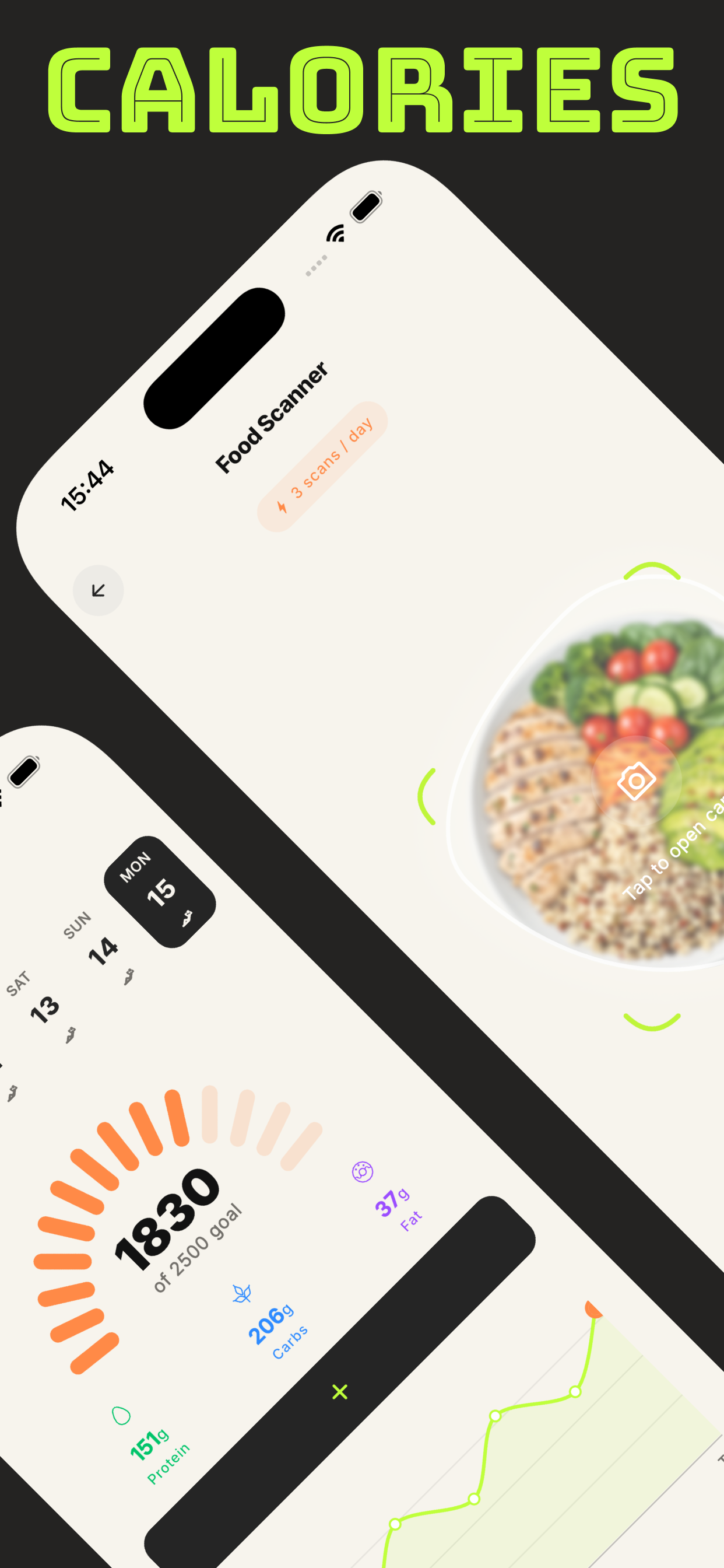Scan meals and track calories and macros